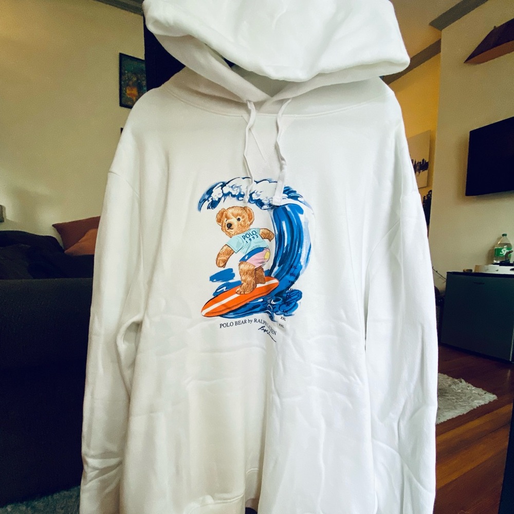 RALPH LAUREN POLO BEAR hoodie size XLL |